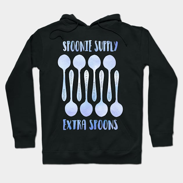 Spoonie Supply - Extra Spoons Hoodie by NatLeBrunDesigns